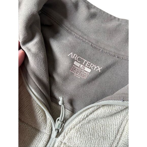 Arc’teryx Lightweight Full Zip Jacket size L Cream - Picture 3 of 12